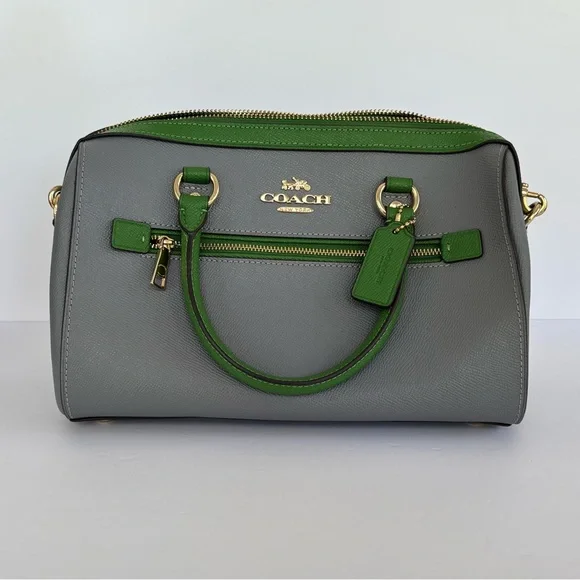 Coach Rowan Satchel Multi Kelly Colorblock (C3428) - Picture 1 of 8